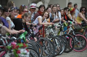 Girls on bicycles