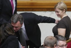 Olga Gerasimyuk, Valeriy Borisov and Irina Geraschenko