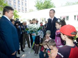 Viktor Yanukovich and large family Chernyshev