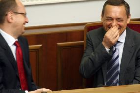 Nikolay Martynenko and Arseniy Yatsenyuk