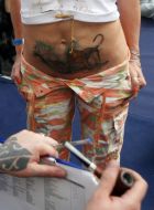 Участница фестиваля "Tattoo-Collection-2011"