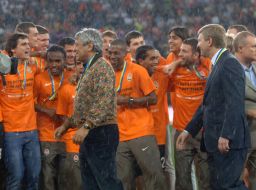 Rinat Akhmetov and Mircea Lucescu