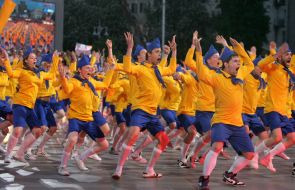 Participants of dancing show