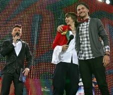 Sergey Lazarev, Alexandr  Leshchenko and Denis Stulnikov