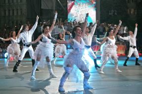Participants of dancing show