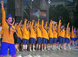 Participants of dancing show