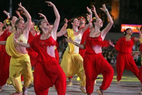 Participants of dancing show