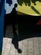 Participants of the mass meeting