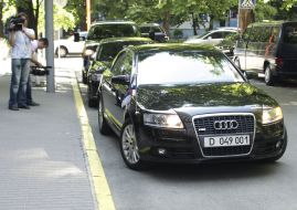 The car of embassy of Finland in Ukraine
