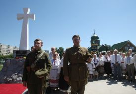 Открытие памятника "Старшинам Армии УНР"