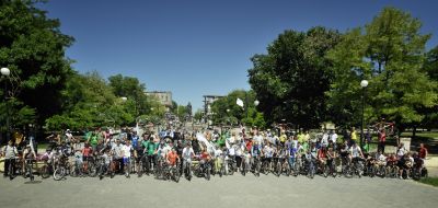 Учасники акції «Велодень-2011» в Херсоні