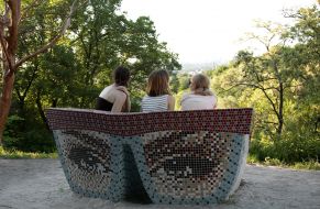 "Glasses for Reading" bench