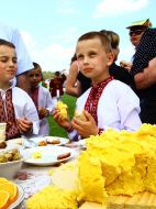 Участники гуцульского праздника ”Полонинська ватра”