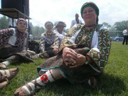 Участники гуцульского праздника ”Полонинська ватра”