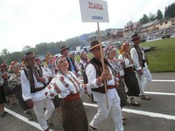 Участники гуцульского праздника ”Полонинська ватра”