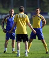 Андрій Воронін, Андрій Шевченко та Олег Блохін