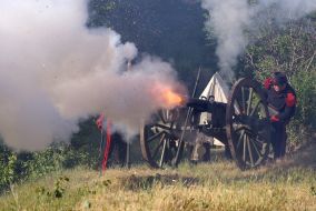 Military reconstruction of battle episodes of the Crimea war 