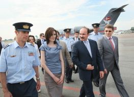 Crown Prince of Denmark Frederik, Mikhail Tsymbalyuk and Oleg Pankevich