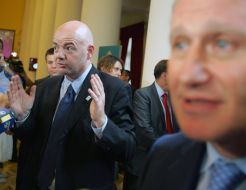 Ganni Infantino and Grigoriy Surkis