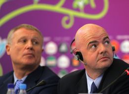 Ganni Infantino and Grigoriy Surkis
