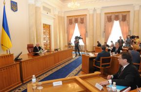 Participants of Ukrainian Cabinet meeting