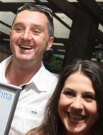 OVadim Michkovskiy (Dyadya Zhora) and Anzhelika Rudnitskaya