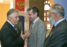 Petr Simonenko, Mihail Zurabov and Artur Chilingarov