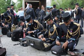 Учасники Оркестру Військ Зв'язку з Франції 