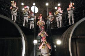 Members of the military orchestra from Ukraine