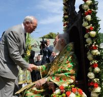 Микола Азаров та Митрополит Володимир