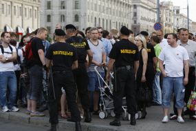 Сотрудники милиции