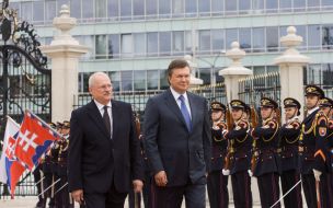 Viktor Yanukovich and Ivan Gashparovich