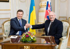 Viktor Yanukovich and Ivan Gashparovich