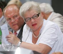 Yekaterina Samoylik and Gennadiy Zyuganov