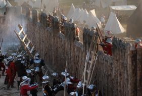 The historic festival "Knighthood of the XV century - Storming Fortress"