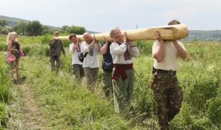 Solemn launching Cossack boats