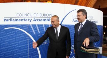 Viktor Yanukovich and Mevlut Chavushoglu