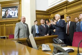 Valentin Zaychuk, Vladimir Litvin and Abdullah II