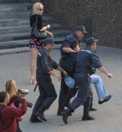 Пресечение акции молчаливой солидарности