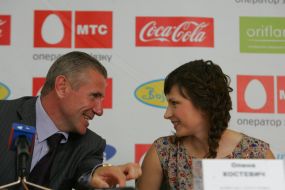 Sergey Bubka and Yelena Kostevich