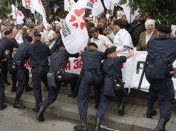 The employees of militia