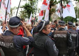 The employees of militia