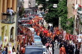 Participants of  religious procession