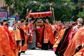 Participants of  religious procession