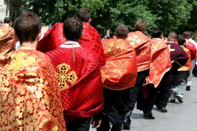 Participants of  religious procession
