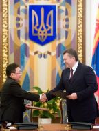 Viktor Yanukovich and Tsakhiagiin Elbegdorj