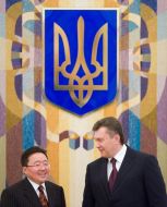 Viktor Yanukovich and Tsakhiagiin Elbegdorj