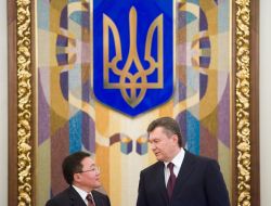 Viktor Yanukovich and Tsakhiagiin Elbegdorj