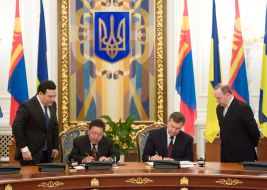 Viktor Yanukovich and Tsakhiagiin Elbegdorj