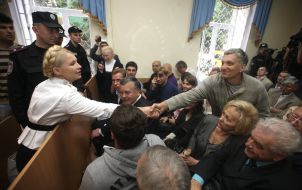 Yuliya Timoshenko and Viktor Taran